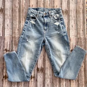 AE The Dream Jean High Rise Skinny Distressed Jeggings Size 2 Short
